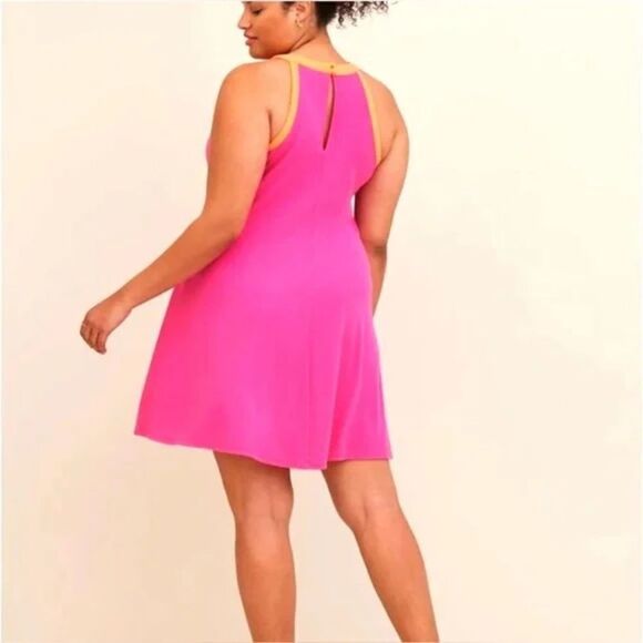 Torrid Mini Rib Goddess Neck Trapeze Dress 1X - Picture 4 of 6